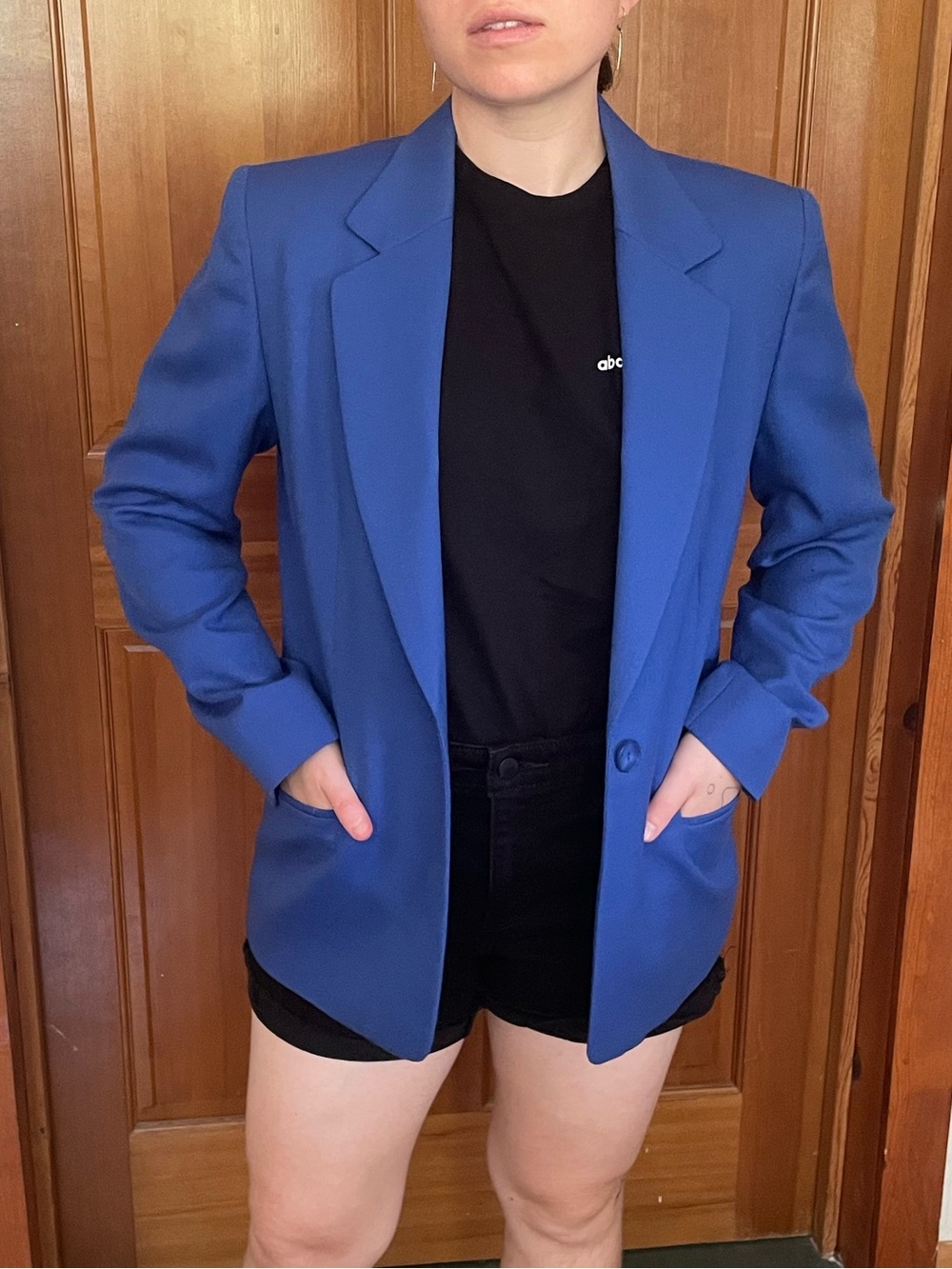 Pendleton Blue Wool Women's Tailored Blazer Jacket